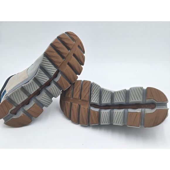 On Women’s Cloud Hi Edge 1 Gray Blue Running Sneakers Size 9.5 Pre-Owned - Picture 9 of 9